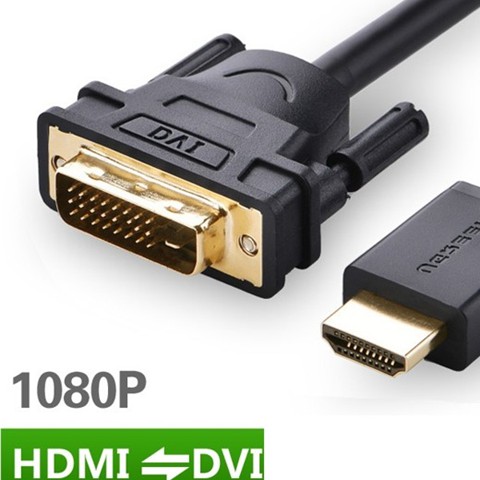 Dây Chuyển HDMI Dương To DVI Âm Chính Hãng Ugreen 20136