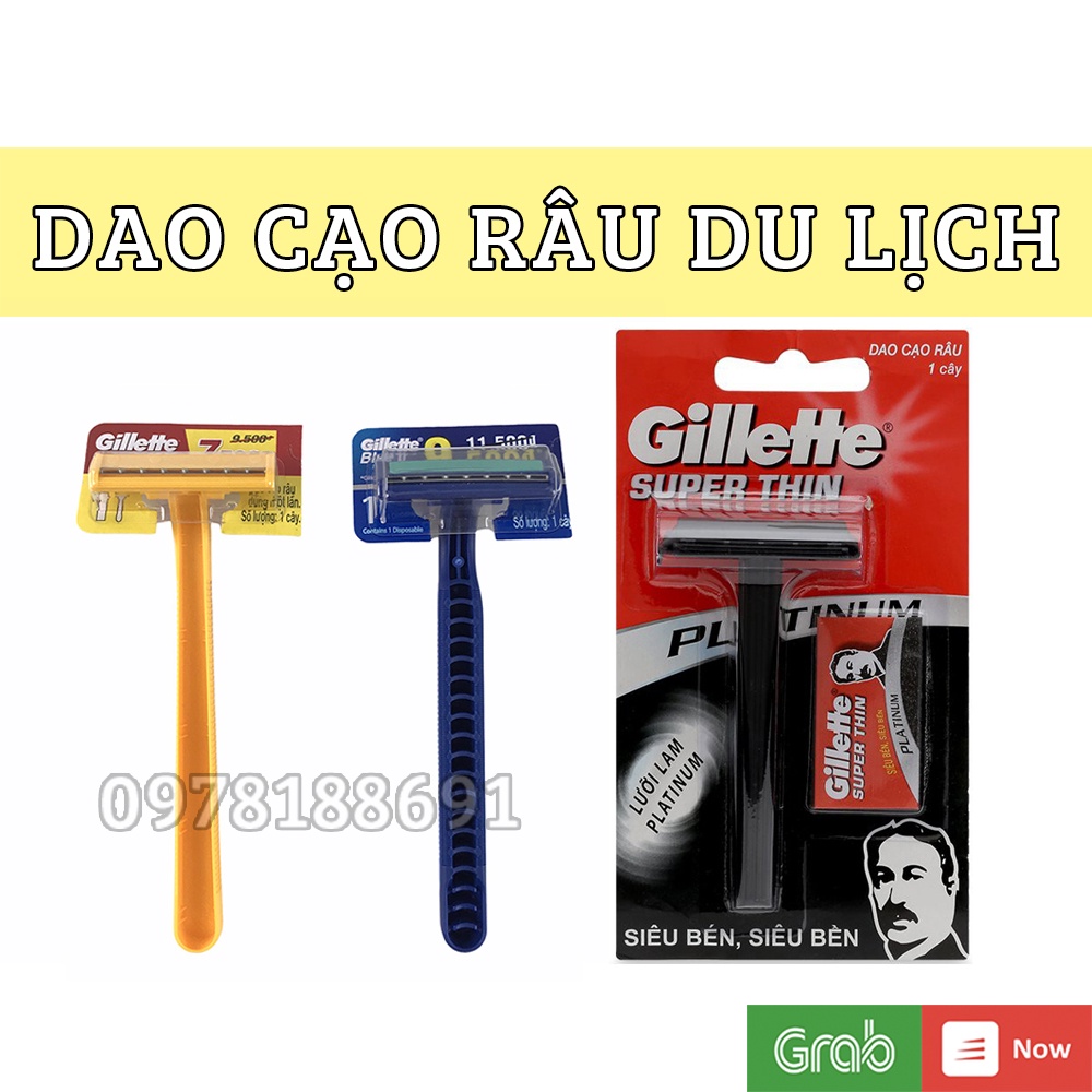 Dao Cạo Râu Du Lịch Gillette Lưỡi Kép, Cạo Sạch, Sát Chân