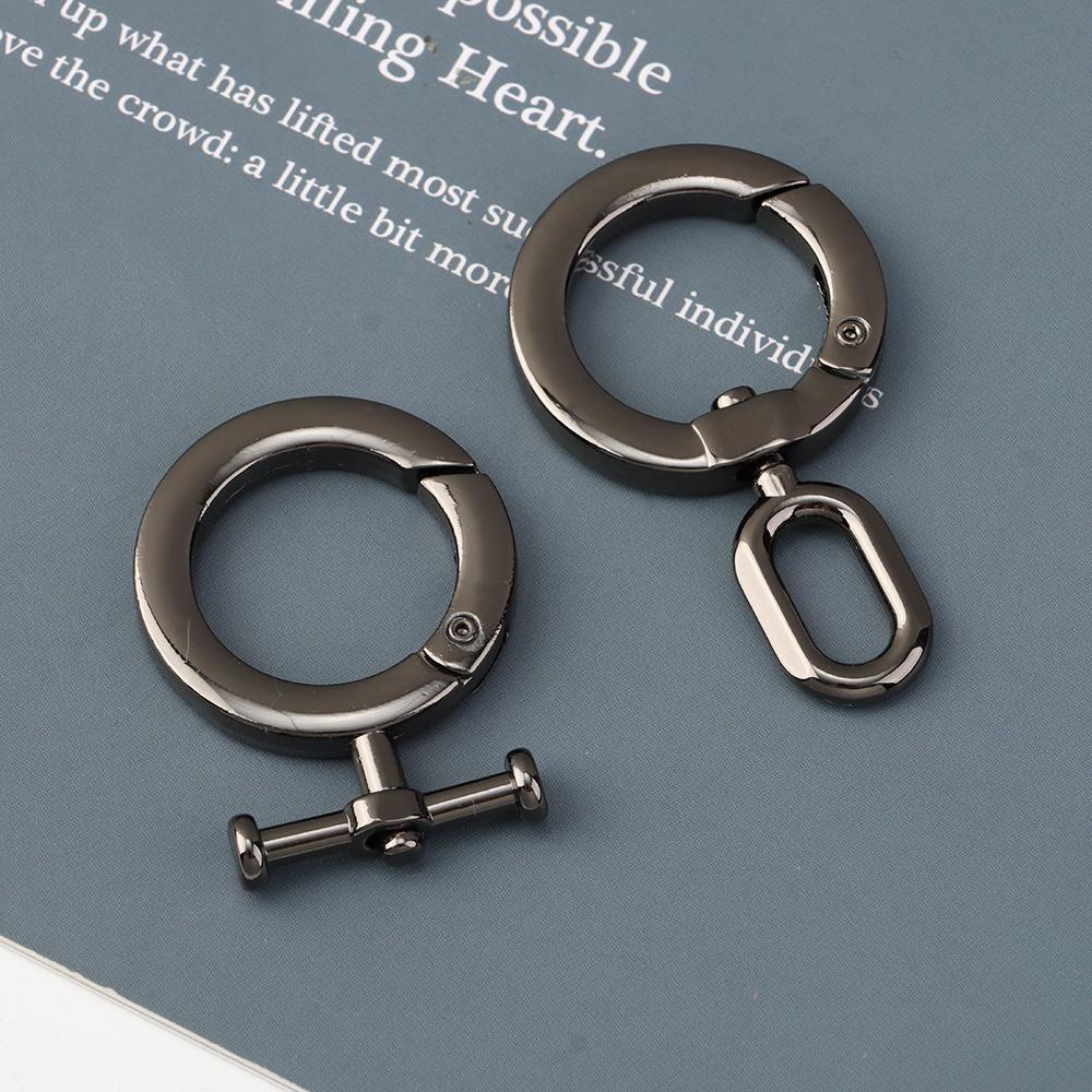 XIANTIN Khóa Dây Nịt Túi Xách Dạng Chữ O Bằng Hợp Kim Kẽm Mạ 22mm