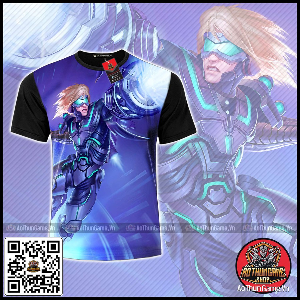 ☘️ Áo liên minh huyền thoại Ezreal Black mới (3D Đen) Áo đấu Game Tốc Chiến LMHT LoL ☘️ (Shop AoThunGameVn)