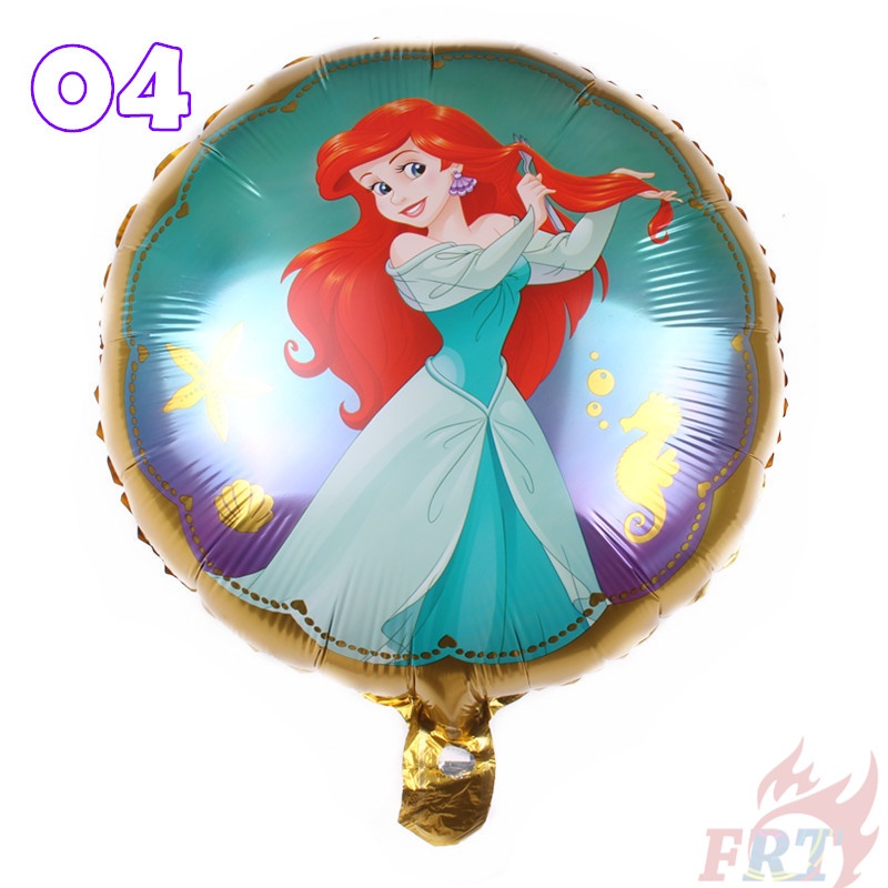 Bong bóng lá nhôm 18 inch phong cách công chúa Disney trang trí tiệc sinh nhật