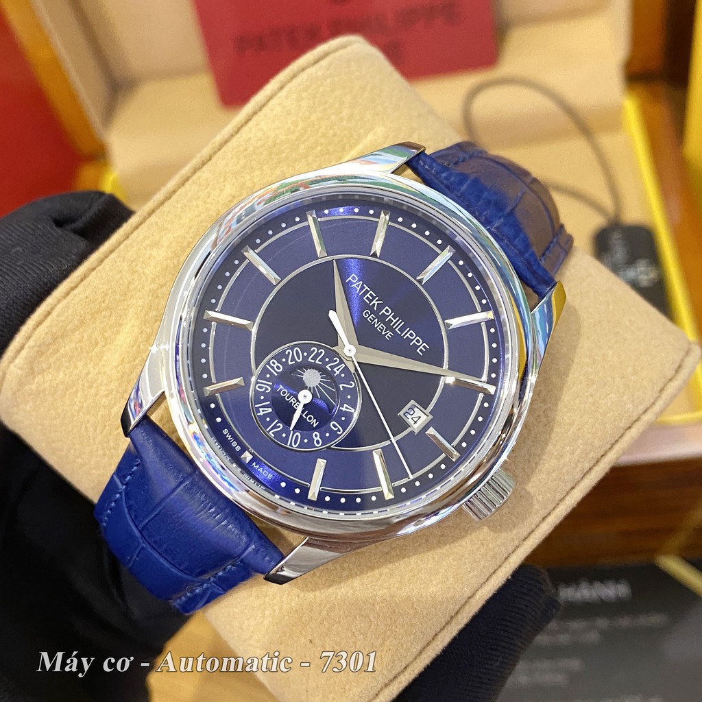 Đồng hồ nam PP máy cơ - size 42mm bản cao cấp bảo hành 24 tháng autowatch