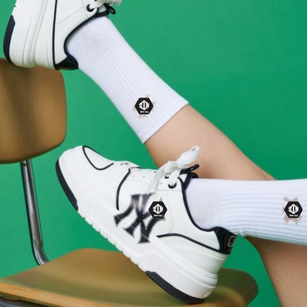 Giày Sneaker MLB Chunky  đen trắng full box bill