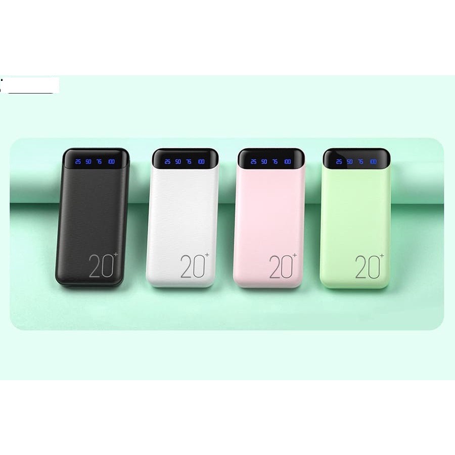 Sạc Dự Phòng 20000mAh/10000mAh.wk163 /wk161,Màn Hình LED - Hiển Thị % Pin