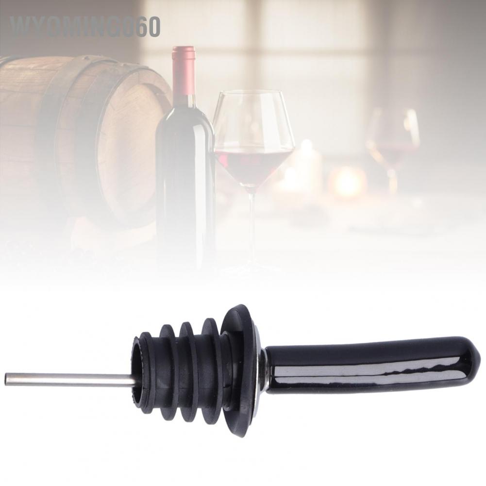 Wyoming060 Stainless Steel Wine Pourer Portable Food Grade TPE Stopper for Home Restaurant