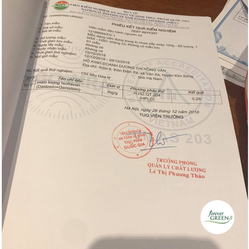 500gr viên mầm đậu nành hồng sâm matcha tăng vòng 1, đẹp da, tăng sinh lý nữ có Giấy chứng nhận An toàn thực phẩm | BigBuy360 - bigbuy360.vn