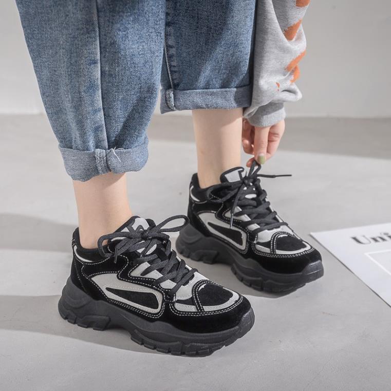 Giày Thể Thao Da Lộn Đế Đúc 4 cm Siêu Nhẹ Ca Tính B906 : : ◦ ༈ ' ¹ ! #