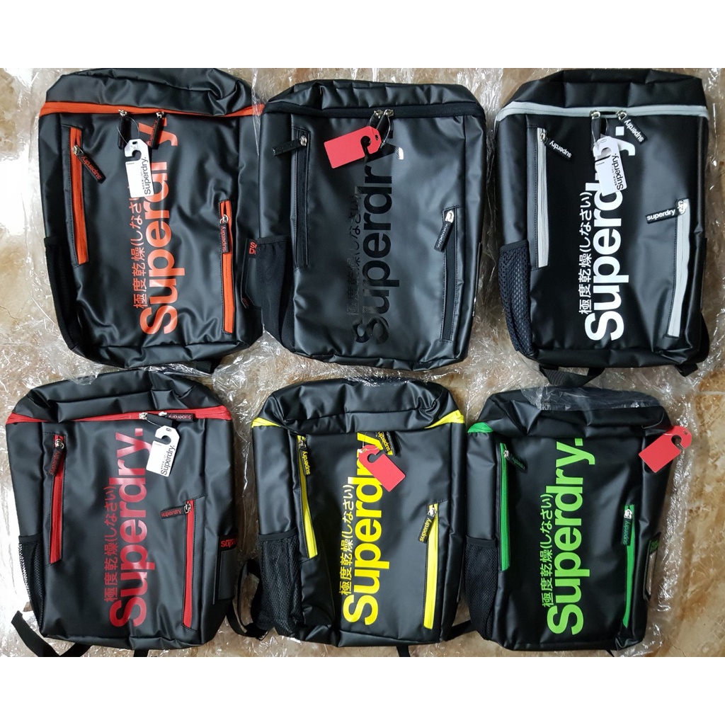 Balo laptop chống nước sinh viên Superdry box phong cách cá tính siêu bền