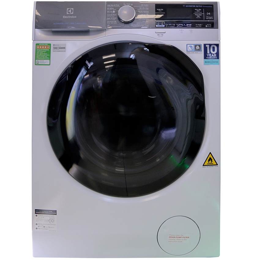 Máy giặt Electrolux 10 kg giặt 7 kg sấy EWW1042AEWA