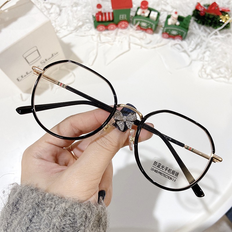 Kính Mát Thời Trang Chống Ánh Sáng Xanh Phong Cách Harajuku Cho Nam Và Nữjz2300