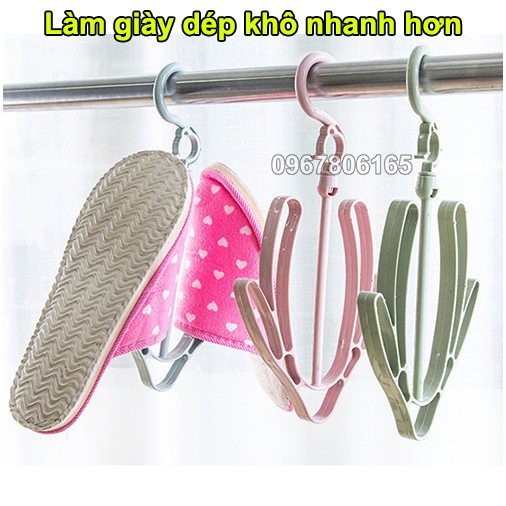 Móc treo giày - móc phơi giày dép thông minh xoay 360 độ