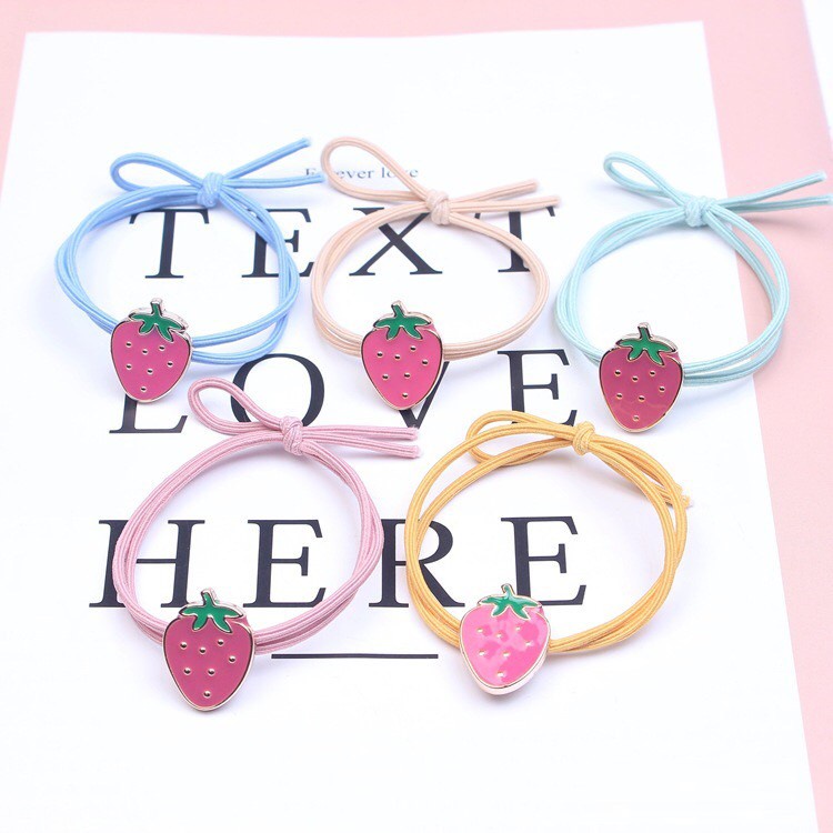 Dây cột tóc trai cây dễ thương cột tóc cute - Mã CT006