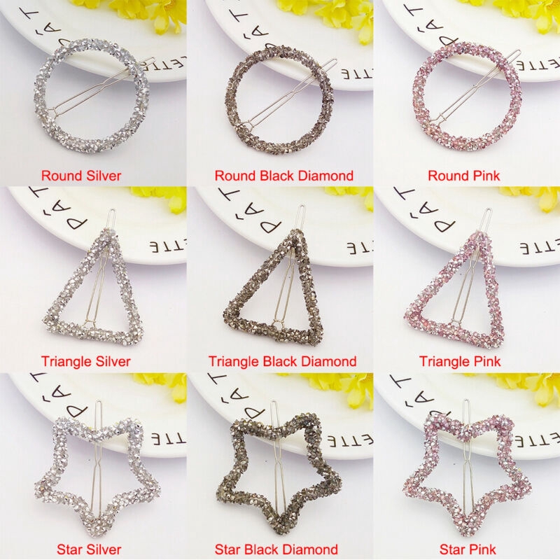 Kẹp tóc đính đá nữ tính thời trang