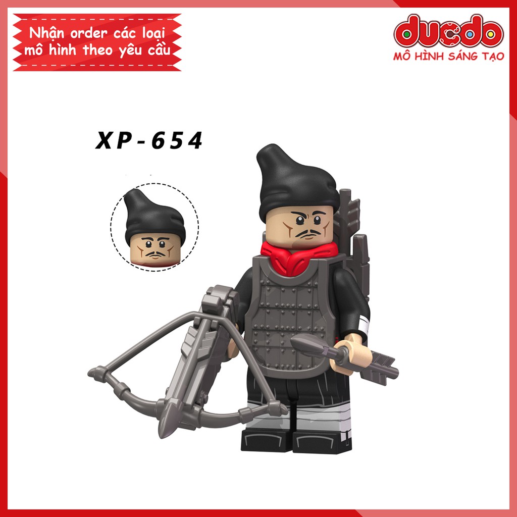 Minifigures lính Tần vương Tần Thủy Hoàng - Đồ chơi Lắp ghép Xếp hình Mini trung cổ Koruit KT1088