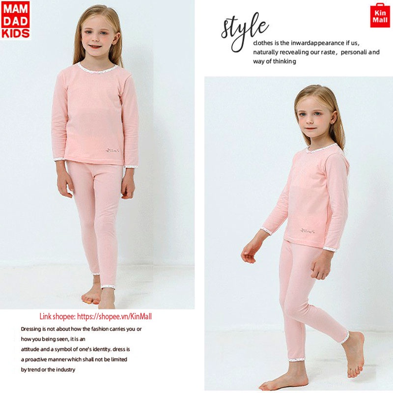 Bộ Đồ Ngủ Cho Bé Gái MAM DAD KIDS