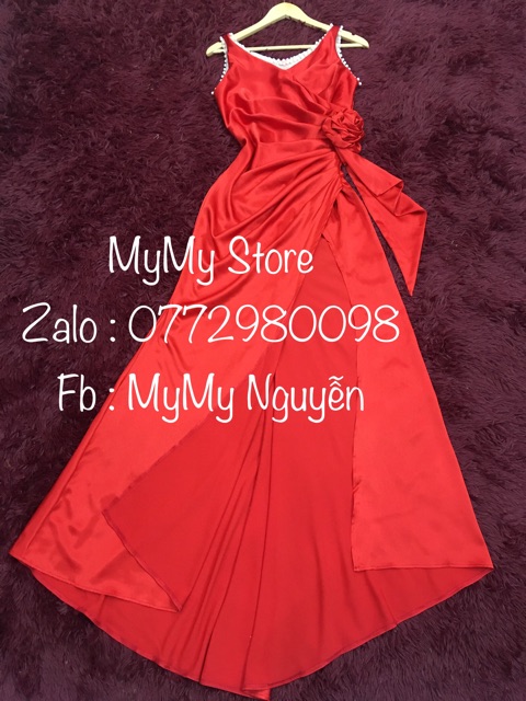 [Mã FATHANG5 giảm 10K đơn 50K] KÈM ẢNH/VIDEO THẬT - Đầm Maxi body dạ hội xẻ đùi kết hoa eo SANG CHẢNH - MS20Y | BigBuy360 - bigbuy360.vn