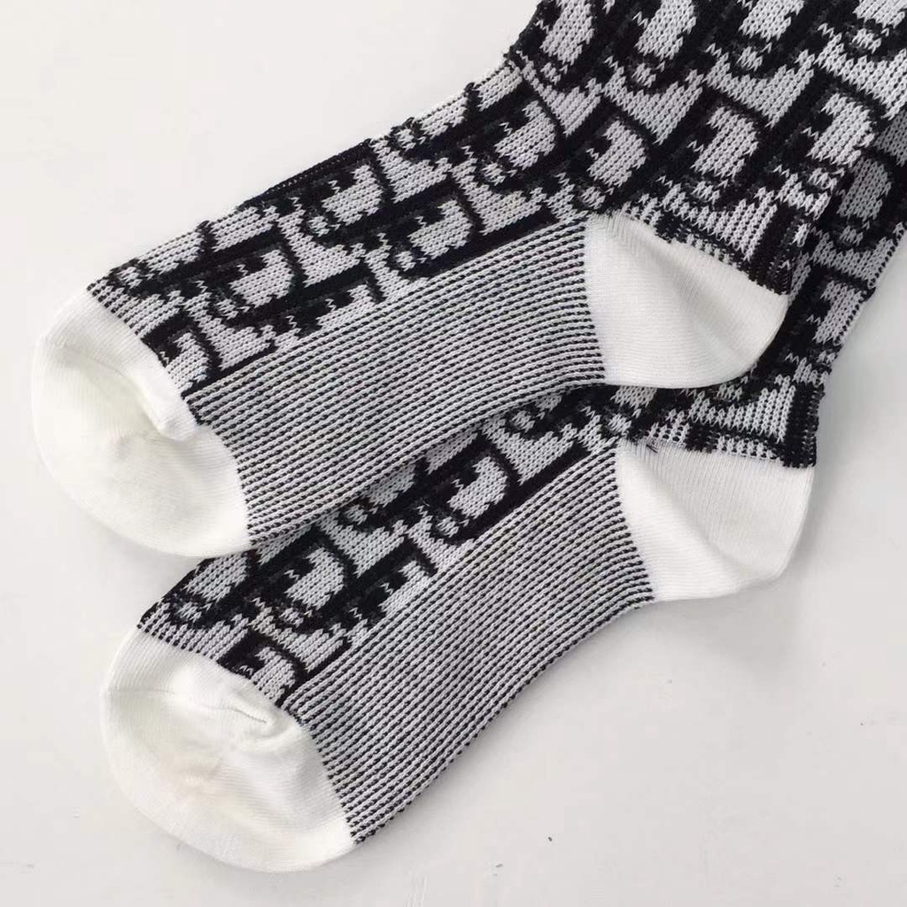 Vớ Cotton Cổ Cao Thời Trang Theo Phong Cách Retro