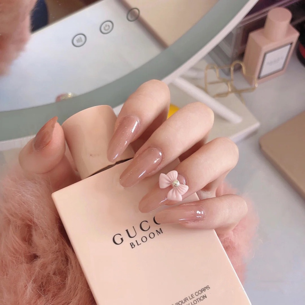 [ NBD 37 ] CHARM NƠ BỚM - Phom MÓNG DÀI  [ Tặng Keo Và Dụng Cụ ] Lẻ