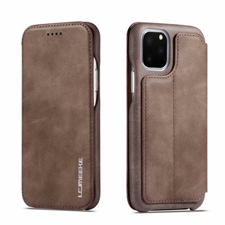 Bao da điện thoại + TPU có khe giữ thẻ trơn màu cho iPhone 11 11 Pro Max X XS Max XR