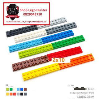 Lego brick gạch Moc : combo 10 miếng 2 x 10 plate các màu tùy chọn