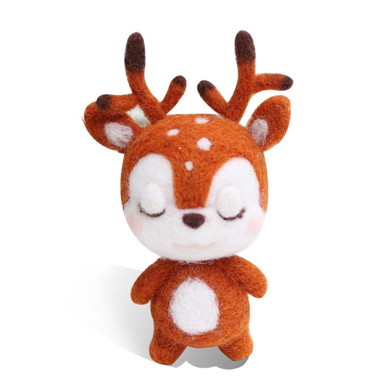 Búp Bê Vải Nỉ Hình Hươu Xinh Xắn Làm Đồ Thủ Công DIY