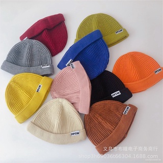 Mũ Len Đội Chất Liệu Da Màu Trơn In Chữ Thời Trang Dành Cho Bé Dễ Phối Đồ 2hWv