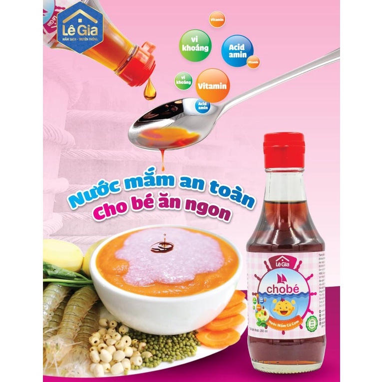 Nước mắm cho bé / NƯỚC MẮM LÊ GIA / Nước mắm cho bé ăn dặm