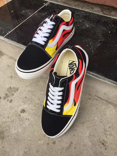 GIÀY VANS OLD SKOOL LỬA FULL BOX