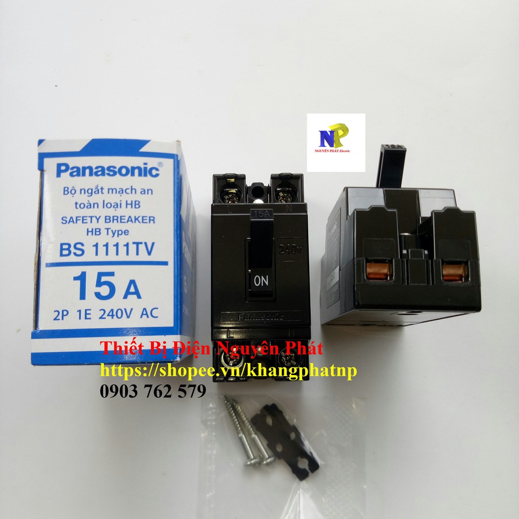 [PANASONIC] Cầu Dao An Toàn (Aptomat) CB Cóc Đen