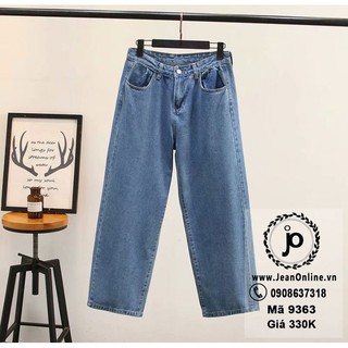Bigsize Nữ - Jean Ống Rộng (MS: 9363)