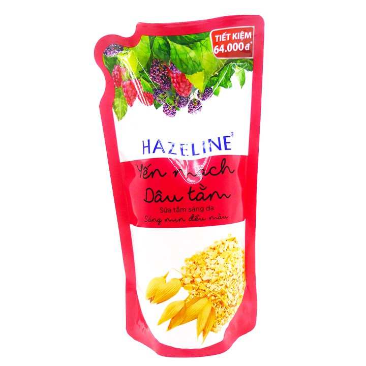 Sữa tắm Hazeline yến mạch dâu tằm túi 1 kg