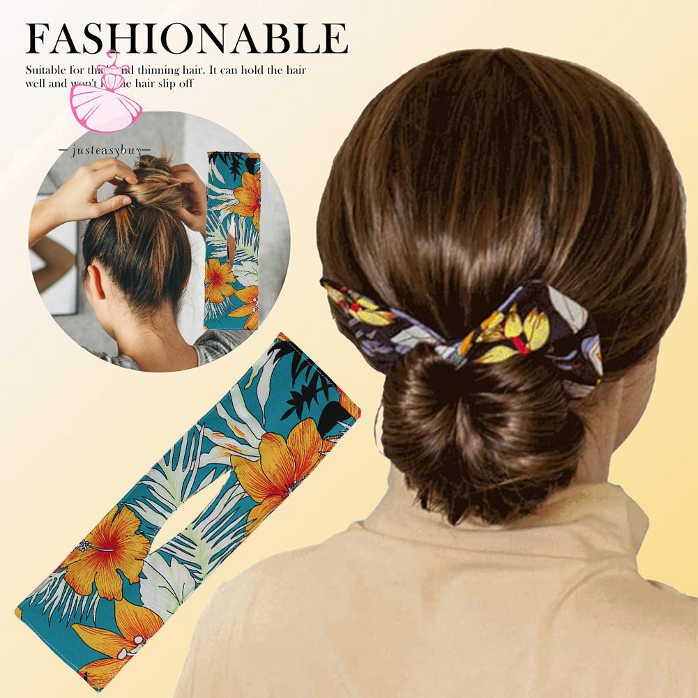 COD❀Deft Bun Fashion Hair Bands Women Summer Knotted Wire Headband Print