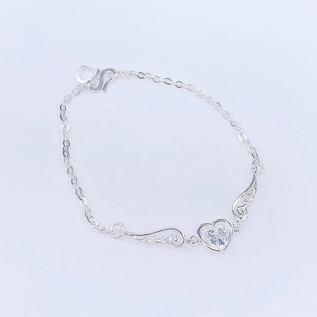 Lắc Tay Bạc Nữ ❤️FREESHIP❤️ Lắc Tay Nữ Đôi Cánh Thiên Thần
