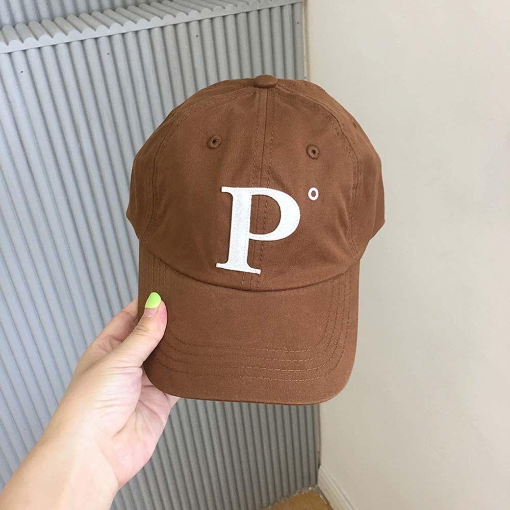 SOMEDAYZL Mũ Lưỡi Trai Mềm Màu Kẹo In Chữ Phong Cách Hip Hop Thời Trang Cho Cặp Đôi