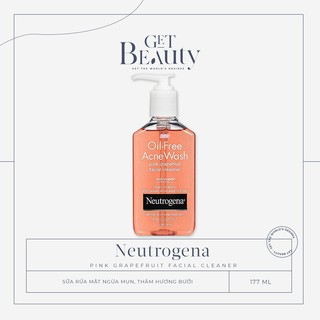 Sữa rửa mặt neutrogena oil-free acne wash pink grapefruit 177ml
