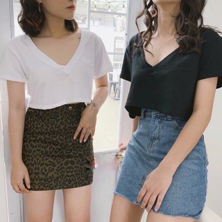 ÁO CROPTOP TRƠN CỔ TIM