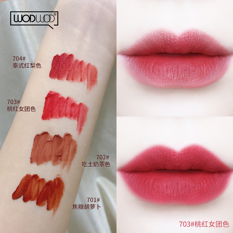 [Hàng mới về] Son Kem Trang Điểm Màu Nhung Mềm Mịn Dễ Tẩy Trang Wodwod | BigBuy360 - bigbuy360.vn