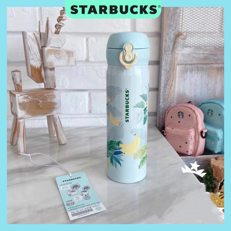 Bình đựng nước giữ nhiệt STARBUCKS X THERMOS Tropical Dung tích 500ml