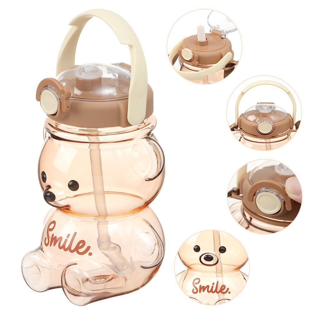 KUNHEV Bình Nước Thể Thao 1000ML Họa Tiết Hoạt Hình Dễ Thương