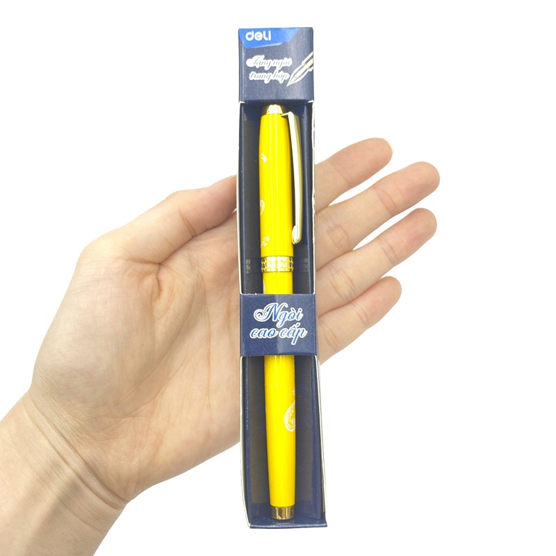 Bút Máy Deli CQ897 - Màu Vàng