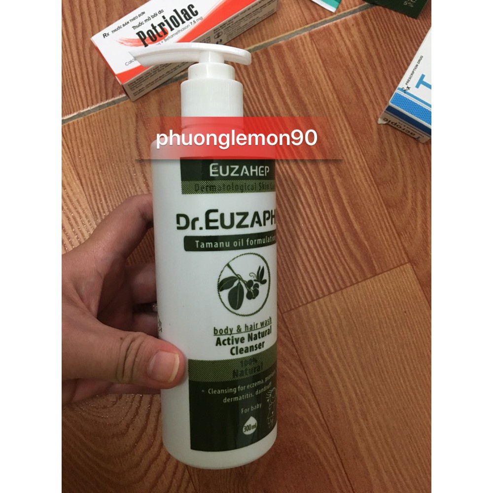 Sữa tắm gội Dr. Euzaphil active natural cleanser