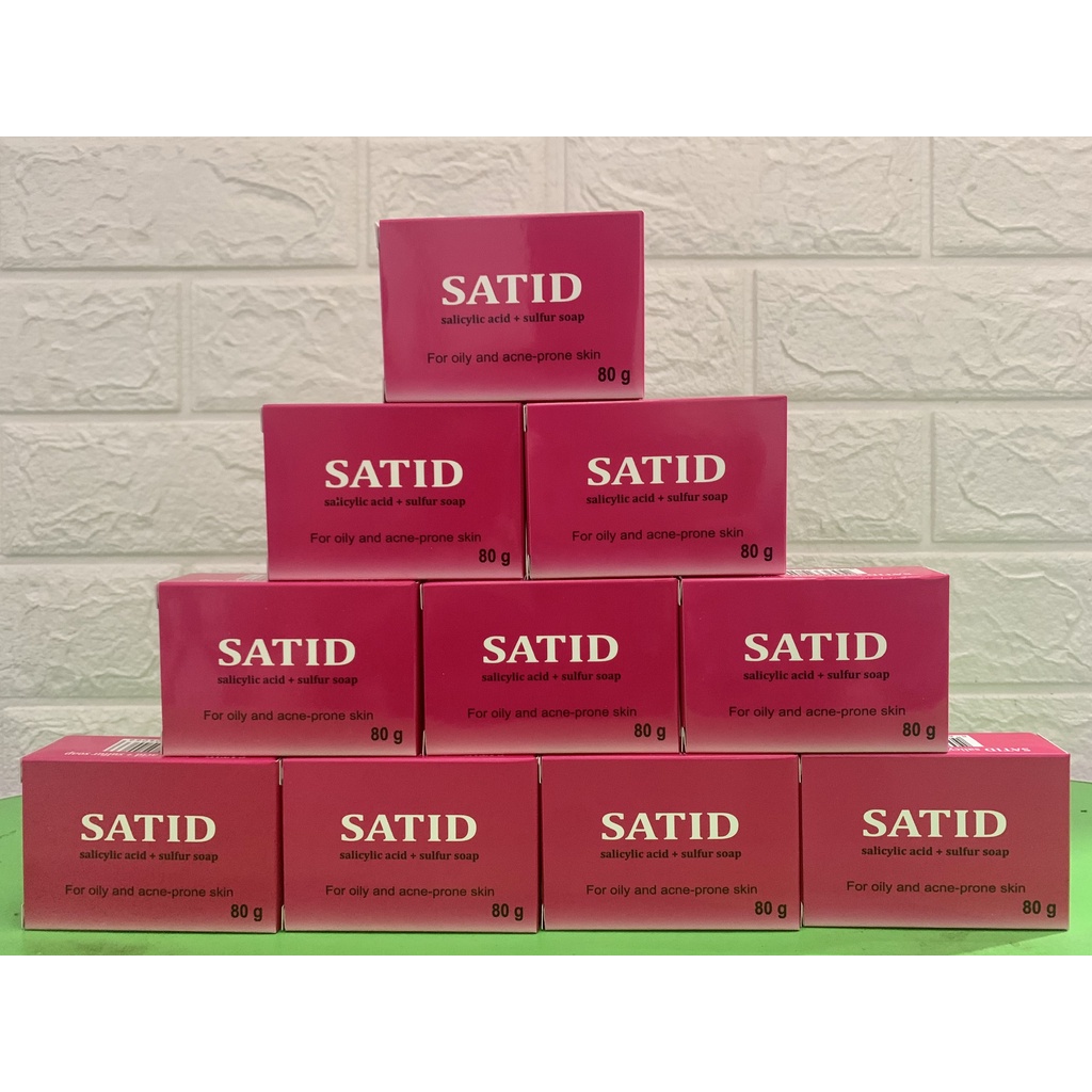 Xà phòng ngừa mụn lưng Satid bánh 80g, giảm thâm, viêm nang lông hiệu quả - Dr.Lâm Vũ Yến