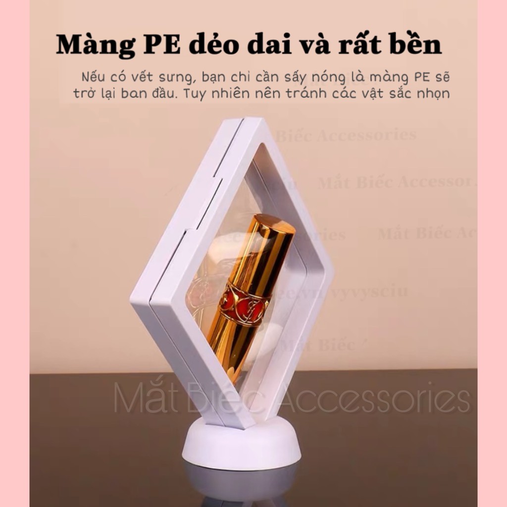 Hộp đựng bảo quản trưng bày trang sức, nail, huy hiệu màng PE Decor mới SP0007