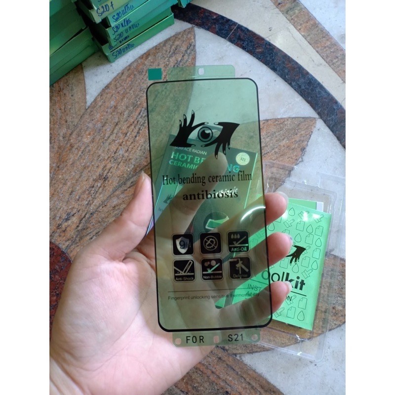 Miếng dán dẻo Full màn hình bảo vệ mắt Samsung S21, S21+, S21 Ultra, Note 20  Ultra, Note 10+, 10, Note 8,9, s10, S10+