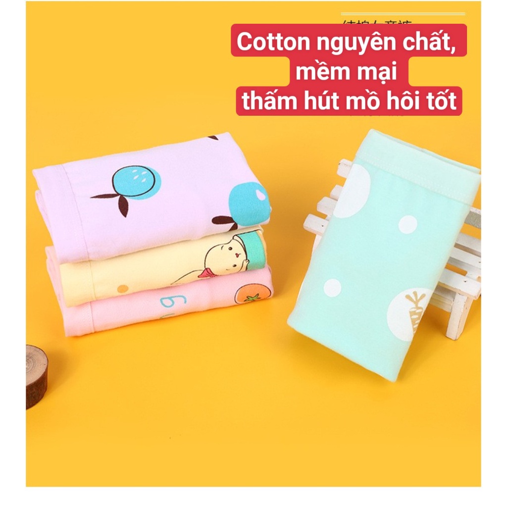 Combo 4 quần chip đùi bé gái, quần lót bé chất cotton mềm mịn kháng khuẩn Mikoda CD03