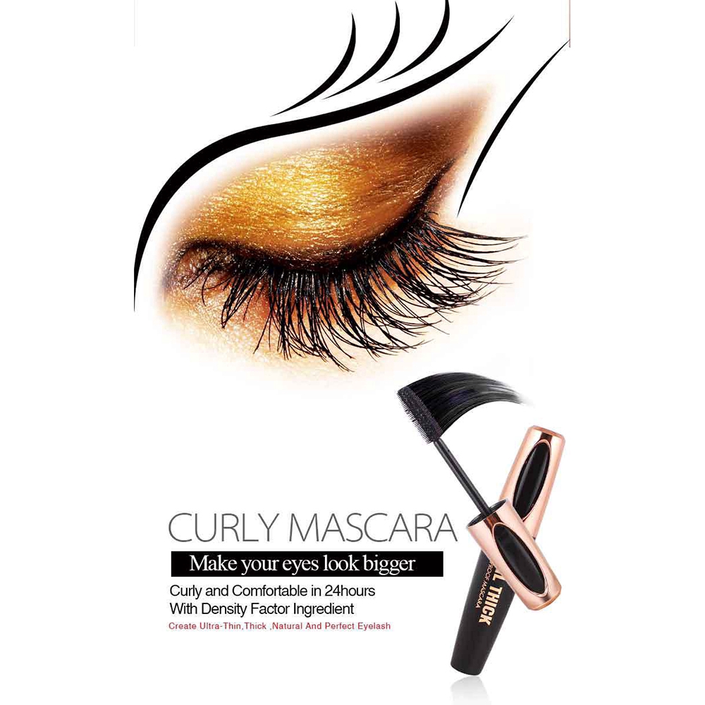[Hàng mới về] Mascara 4D làm cong và dài mi chống nước chống lem