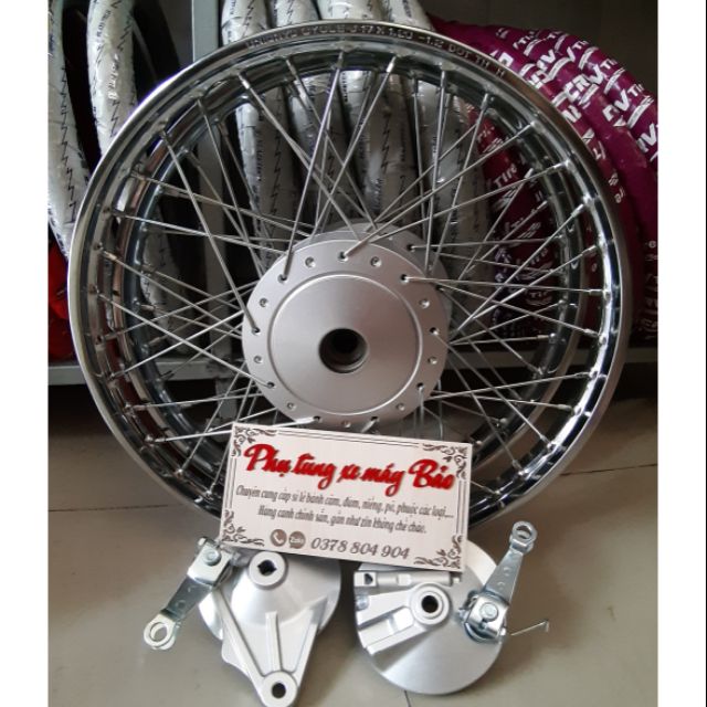 Bánh căm WAVE RIM căm đùm zin niềng union 1.2/ 1.4 kèm 2 má đùm như hình