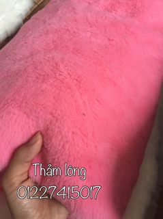 Thảm lông hồng mịn