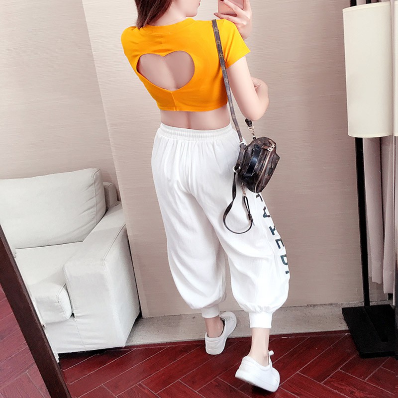 Bộ Đồ Thể Thao Vải Cotton Kiểu Hàn Quốc Thời Trang Xuân Hè 95 5 Spandex 2020