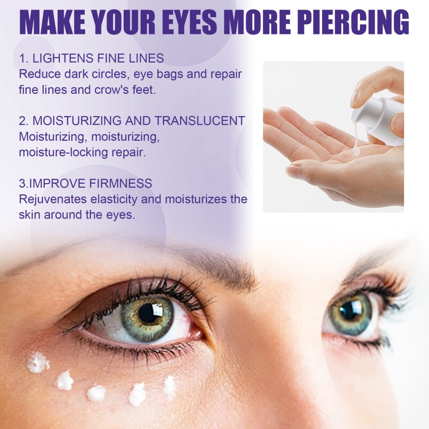 Kem Dưỡng Da Mắt Chống Lão Hóa Xóa Mờ Nếp Nhăn / Bọng Mắt Làm Trắng Dưỡng Ẩm Làm Săn Chắc Da